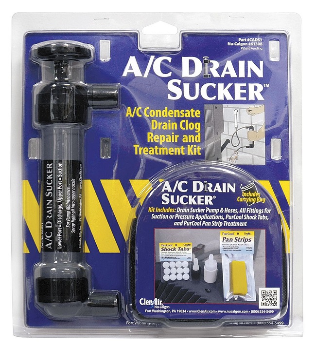 NuCalgon CADS1 Sludge A/C Drain Sucker Repair & Treatment Kit